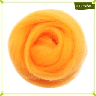 10g Soft Wool Fibre Top Roving Needle Felting Supplies for Wet Felting Dyed Spinning DIY Craft