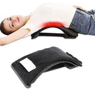 ❀ifashion1❀Safety Waist Support Lumbar Spine Corrector Pad Back Stretcher Massager (1)
