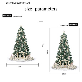 alittlesetrtr: pegatinas de pvc para decoración de árbol de navidad, pasta de ventana, decoración de muñecas [cl] (3)