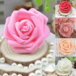 LiveCity 50 pzs flores artificiales/ramo de novia/boda/ramo de espuma/cabezas de rosas