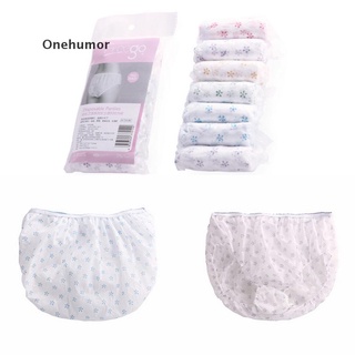 [Onehumor] 7 piezas de algodón embarazada ropa interior desechable bragas prenatales posparto.