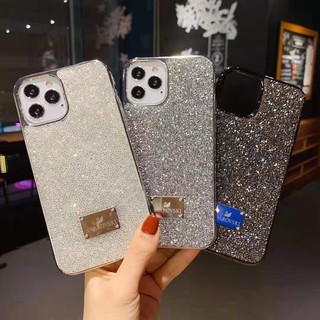 Swarovski Bling iPhone 11 Pro Max XS XR 12 X 7 8 Plus 6 6s Diamante De Lujo Suave Rhinestone Glitter Caso Con Funda (1)