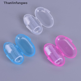 [THA] Soft Silicone Finger Toothbrush Teeth Pet Dog Cat Cleaning Toothbrush with Box GWO