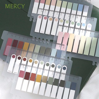 MERCY Colorful Loose Leaf Index Sticky Notes Office Supplies Note Bookmarks Sticky Notes School Stationery Color Pagination Label Indicator Label Removable 200 Sheets/pack Translucent Memo Pad Label