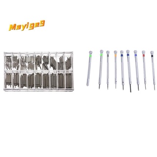 Kit with 9 Screwdrivers 9 Lame Reserve Base for Watches & 360X Spring Bars Spring Pins Watches Pins Stainless Steel