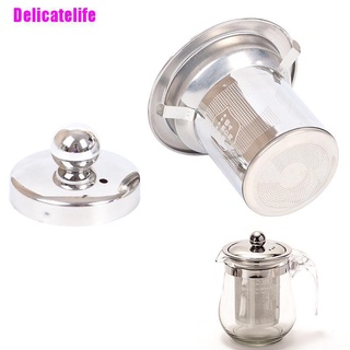 [Delicatelife] Colador de té de acero inoxidable reutilizable, infusor de malla, infusor de hojas de té suelto