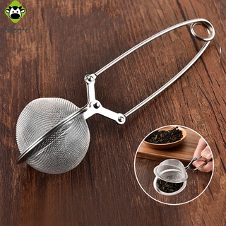 Long Handled Tea Infuser Mesh Ball Loose Leaf Tea Infuser Pincer Stainless Steel Ball Filter
