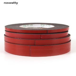 roswetty - cinta adhesiva de doble cara permanente (10 m, súper pegajosa, con forro rojo cl)