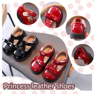 [xhsa]-niñas arco princesa zapatos suelas suaves casual zapatos de bebé niños zapatos de cuero