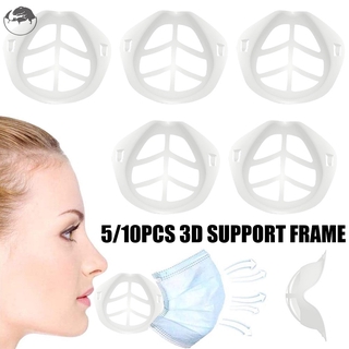 Protector de lápiz labial facial máscara soporte interior 3D comodidad transpirable reutilizable silicona cara soporte interior marco de soporte