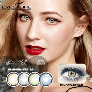 Eyeshare 1Pair（2Pcs）Contact Lenses for Eyes Diamond Series Natural Lens Cosmrtice Contacted Lenses