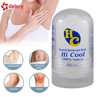 Desodorante de cristal de 60 g Alum Stick Body axilas removedor de olores antitranspirante para hombres y mujeres hombres desodorante palo de (1)