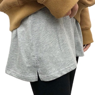 ove coreano mujeres capas falsos dobladillo falso color sólido elástico cintura alta desmontable plisado falda lateral dividida decorativa sudadera inferior delantal (7)