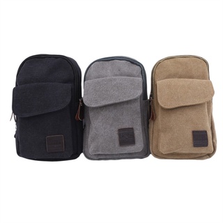 Men's Shoulder Bag Sling Chest Pack Canvas Sports Crossbody Handbags For Men Chest Bags Belt Waist Packs