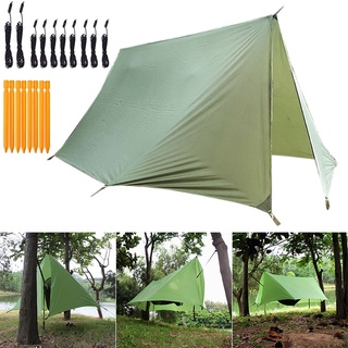 toldo al aire libre alfombrilla refugio parasol protección uv jardín camping camping tienda sin varilla
