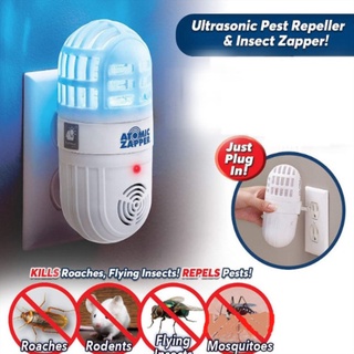 repelente de plagas ultrasónica con luz azul gran área de cobertura duradera segura fácil de limpiar de larga duración para mosquitos