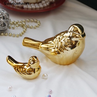 [sweu] figuras doradas de plata nórdica para pájaros, accesorios de decoración del hogar, figura de pájaro bfd