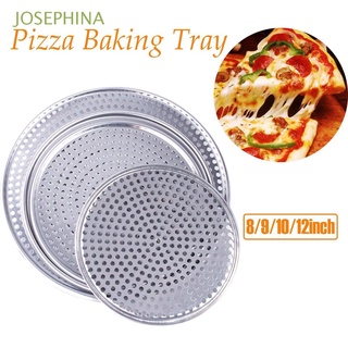 JOSEPHINA Aluminum Alloy Pizza Pan Non Stick With Holes Baking Tray Plate Bakeware Oven Kitchen Round Perforated Home Cooking Tool