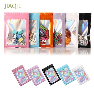Jiaqi1 bolsas transparentes De aluminio para empaque De aluminio sellado Holográfico Colorido a prueba De bolsas/Multicolor