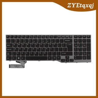teclado de plástico us portátil con retroiluminación para fujitsu lifebook e753 negro (1)
