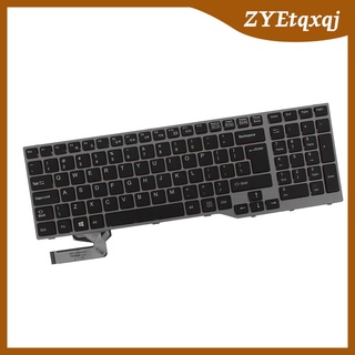 teclado de plástico us portátil con retroiluminación para fujitsu lifebook e753 negro (7)