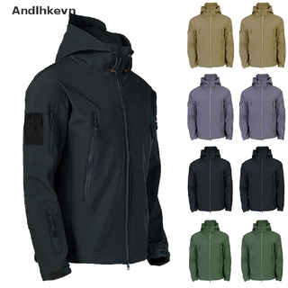 [andl] impermeable invierno para hombre al aire libre chaqueta táctica abrigo suave shell militar chaquetas c615