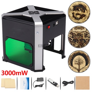 en venta 3000mw usb grabador láser de escritorio diy logotipo marca impresora carver máquina de grabado láser