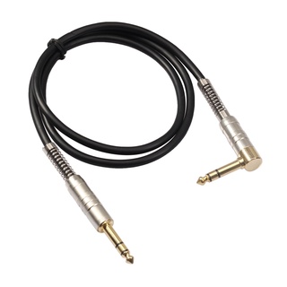 cable de guitarra, cable de audio de guitarra eléctrica a codo de cabeza recta 1,8 m (1)