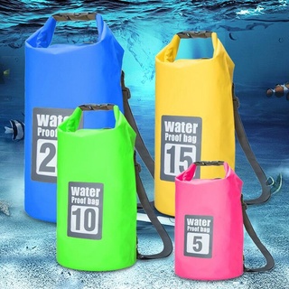 moda camuflaje impermeable bolsa de natación playa a la deriva impermeable cubo bolsa de hombro (1)