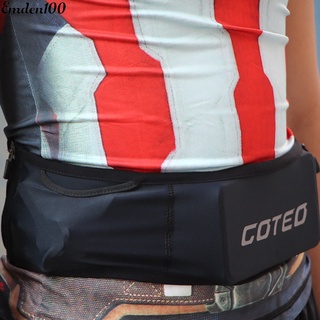 Emden100 bolsa de cintura de varios tamaños elástico de Color sólido de bloqueo de cremallera paquete de cintura UItra-delgado para correr