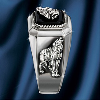 Anillo exquisito 925 De plata para hombre A la Moda llamada Lobo anillo De plata puro hecho A mano
