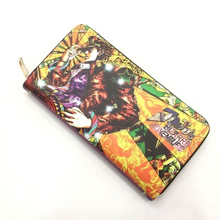 JOJO's wonderful adventure Long Chain Wallet animation attack giant fire shadow card bag hand bag wallet
