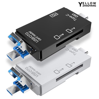 3 en 1 multifuncional USB 2.0 Type-c Micro-SD TF lector de tarjetas de memoria adaptador