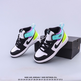 Nike Air Jordan 1 zapatos para niños zapatillas de deporte zapatillas AJ1 22-37.5 (2)