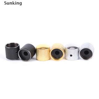 [Sunking] 4 perillas de Metal para bajo eléctrico, Control de tono de volumen, pomos de domo y Wrench