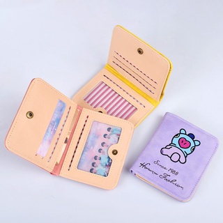 💜Zaijie💜 Lindo Mini monedero organizador BTS monedero mujeres llaves bolsa de cuero PU niños regalos bolsa de almacenamiento de auriculares paquete titular de la tarjeta (6)