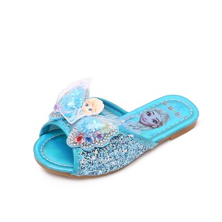 Niñas sandalias niños zapatillas nuevo Frozen Elsa princesa zapatos de verano al aire libre sandalias de suela suave zapatos de bebé de los niños zapatos de playa (6)