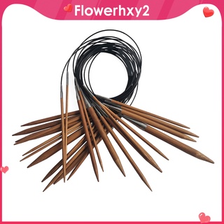 [12] 13 agujas circulares de bambú para tejer, agujas de ganchillo, manualidades de tejido DIY