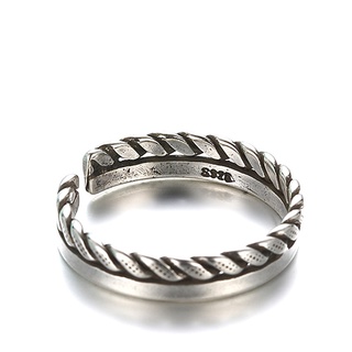 925 Vintage anillo de plata de ley para mujer/anillos ajustables hueco tipo Retro joyería/Cincin Perempuan Cincin Perak