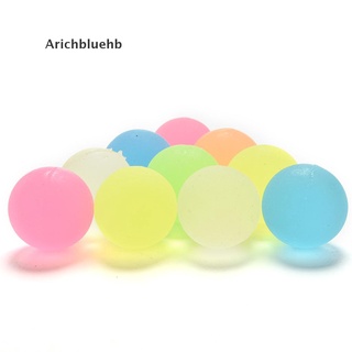 (arichbluehb) 10 piezas 32 mm luminosa alta bola de rebote brilla en la oscuridad noctilucent bola a la venta