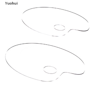 Yuohui - paleta de mezcla de pintura acrílica transparente (1 unidad, paleta de acuarela, bandeja de pigmentos)