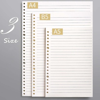 feher 60 hojas sueltas cuaderno cornell línea planificador de página interior de papel de oficina suministros escolares 26 agujeros calendario cuadrícula a4 a5 b5 papel papelería diario bloc de notas (3)