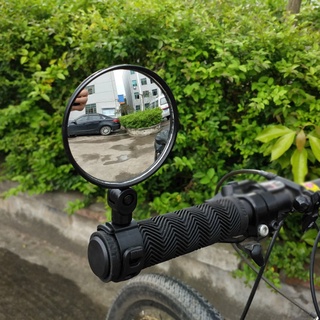 Espejo retrovisor Flexible convexo 360 grados manillar de ciclismo ABS negro (7)