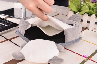Lindo Animal patrón USB calentado ratones almohadilla calentador de manos ratón almohadillas de mano protector de muñeca cojín (3)