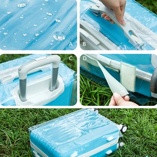transparente pvc impermeable maleta de viaje protector de equipaje cubierta caso-