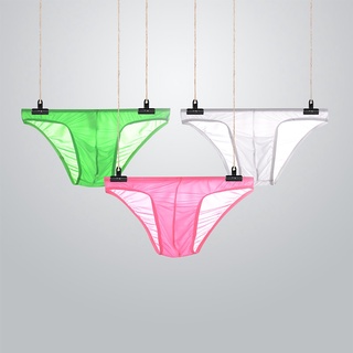 Bragas Ropa Interior Bikini Transparente Sin Costuras Transpirable Seda Hielo