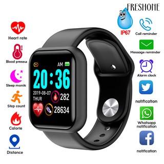 D20 Bluetooth recargable reloj inteligente reloj calorías frecuencia cardíaca sueño Monitor smart watch
