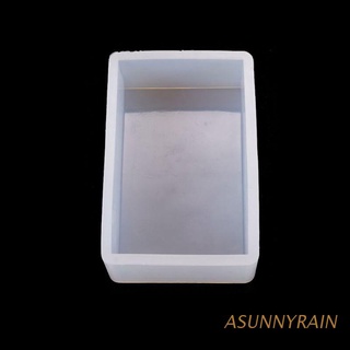 asunnyrain molde de resina epoxi de forma rectangular grande hecho a mano molde de silicona para hacer joyas