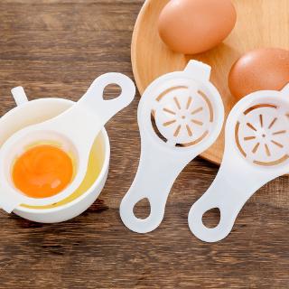 1Pcs Kitchen White Plastic Egg Yolk Separator / Food-grade Egg Divider Protein Separation Tool