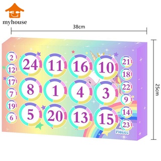 lodo de cristal 24 números regalo de navidad/contador regresiva/kit slime para niños (6)